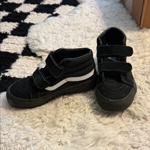Vans Kids Black and White Sneakers